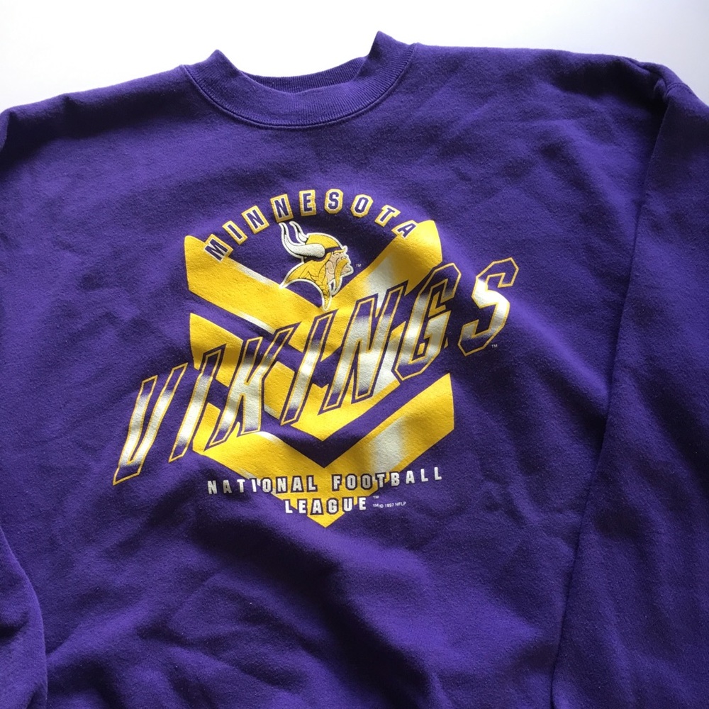 Vintage Vikings Hoodless Sweatshirt 1997